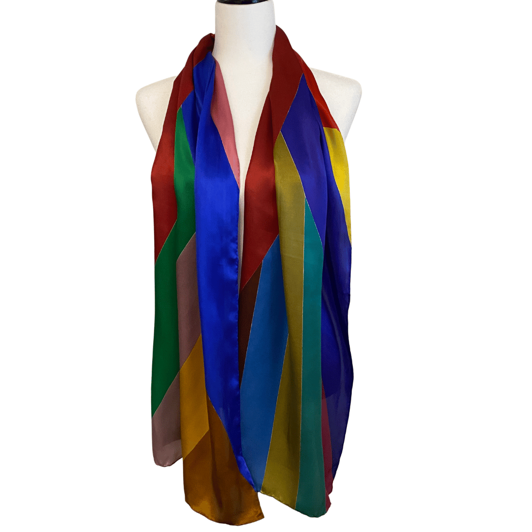 English Visit Mulberry Silk Scarf