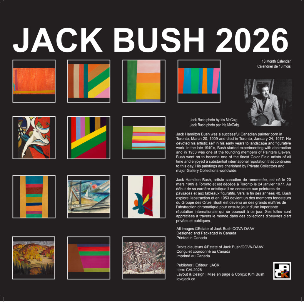 2026 Jack Bush Wall Calendar