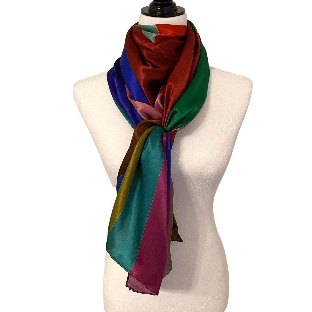 English Visit Mulberry Silk Scarf