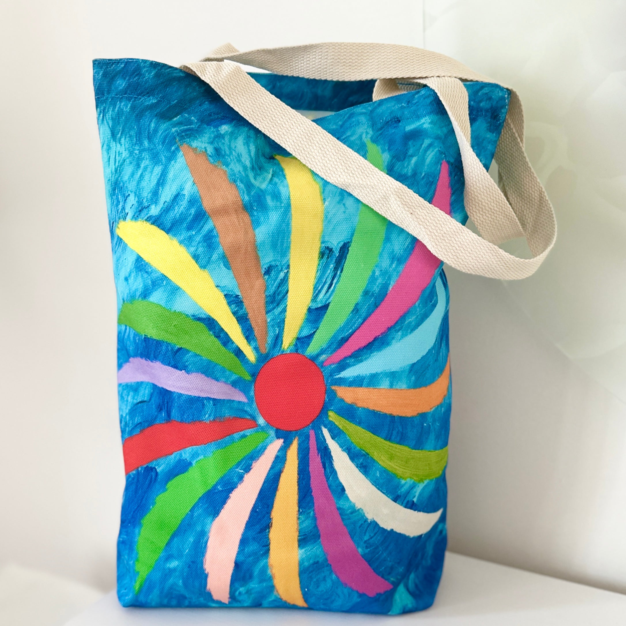 Night Spin Canvas Tote