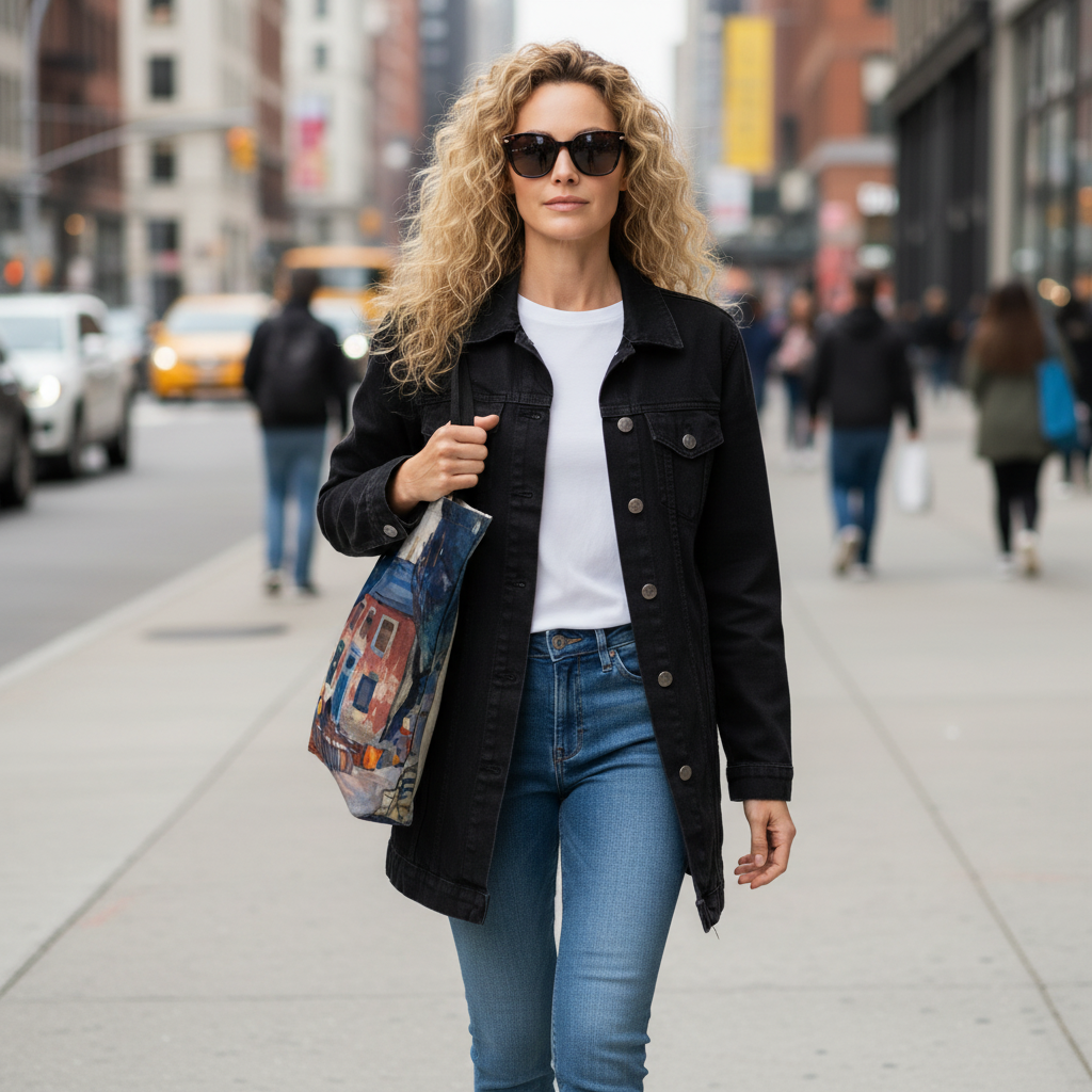 King Street West - Vintage Toronto - Tote Bag Made In Canada