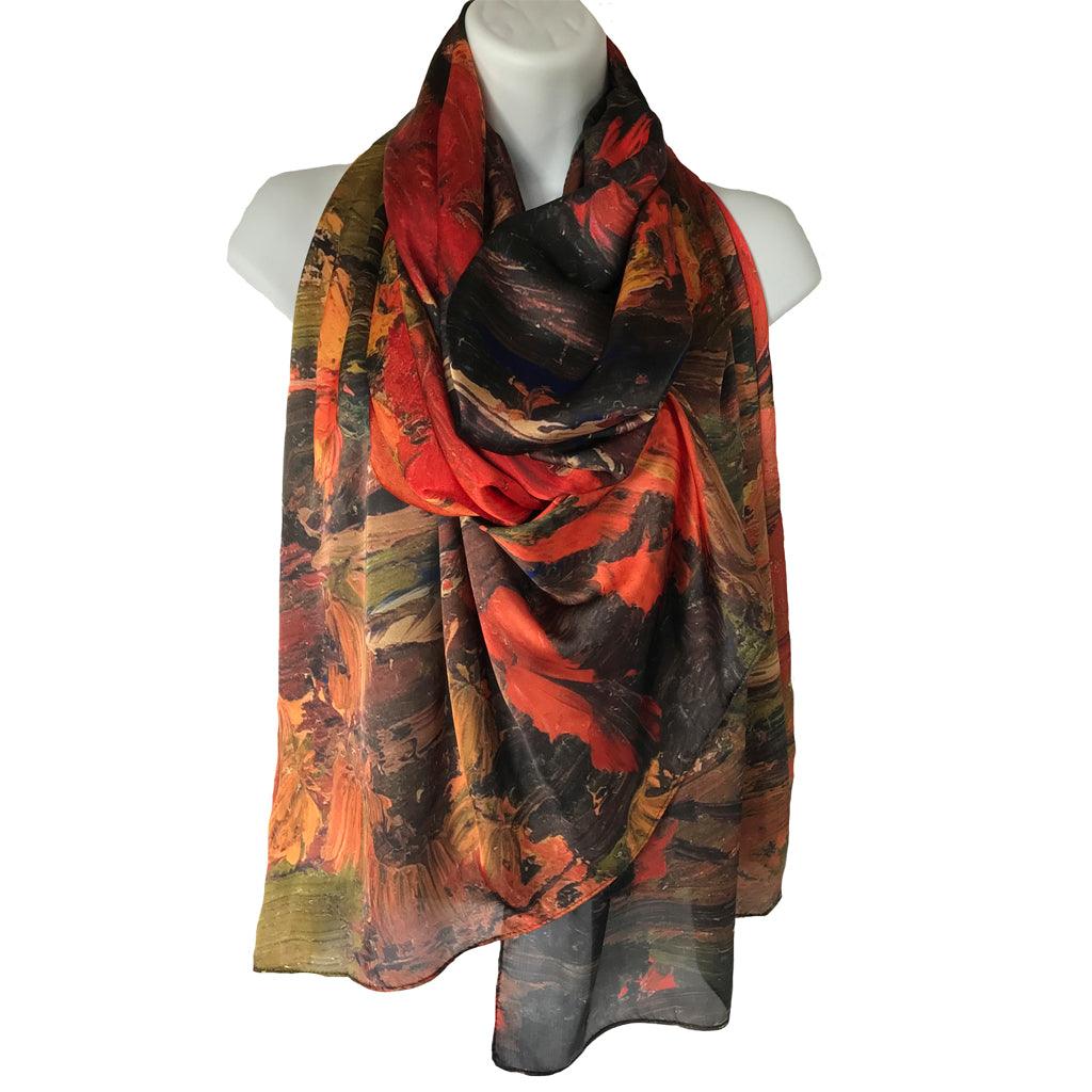 Autumn Woods (Satin Poly Chiffon) - JACK