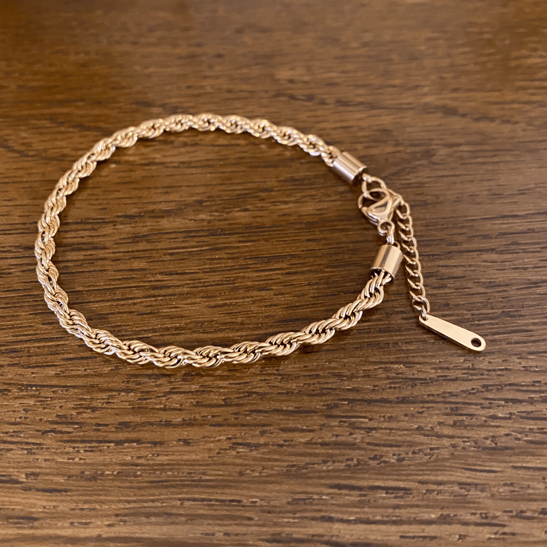 Rose Gold Classic Braided Rope Anklet/Bracelet