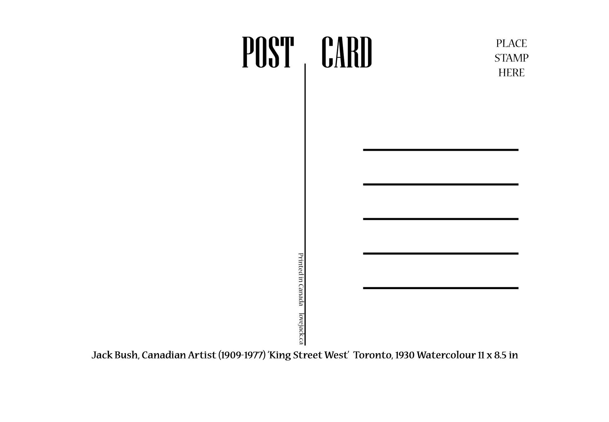 Post Card Pack - All 6 Styles - JACK