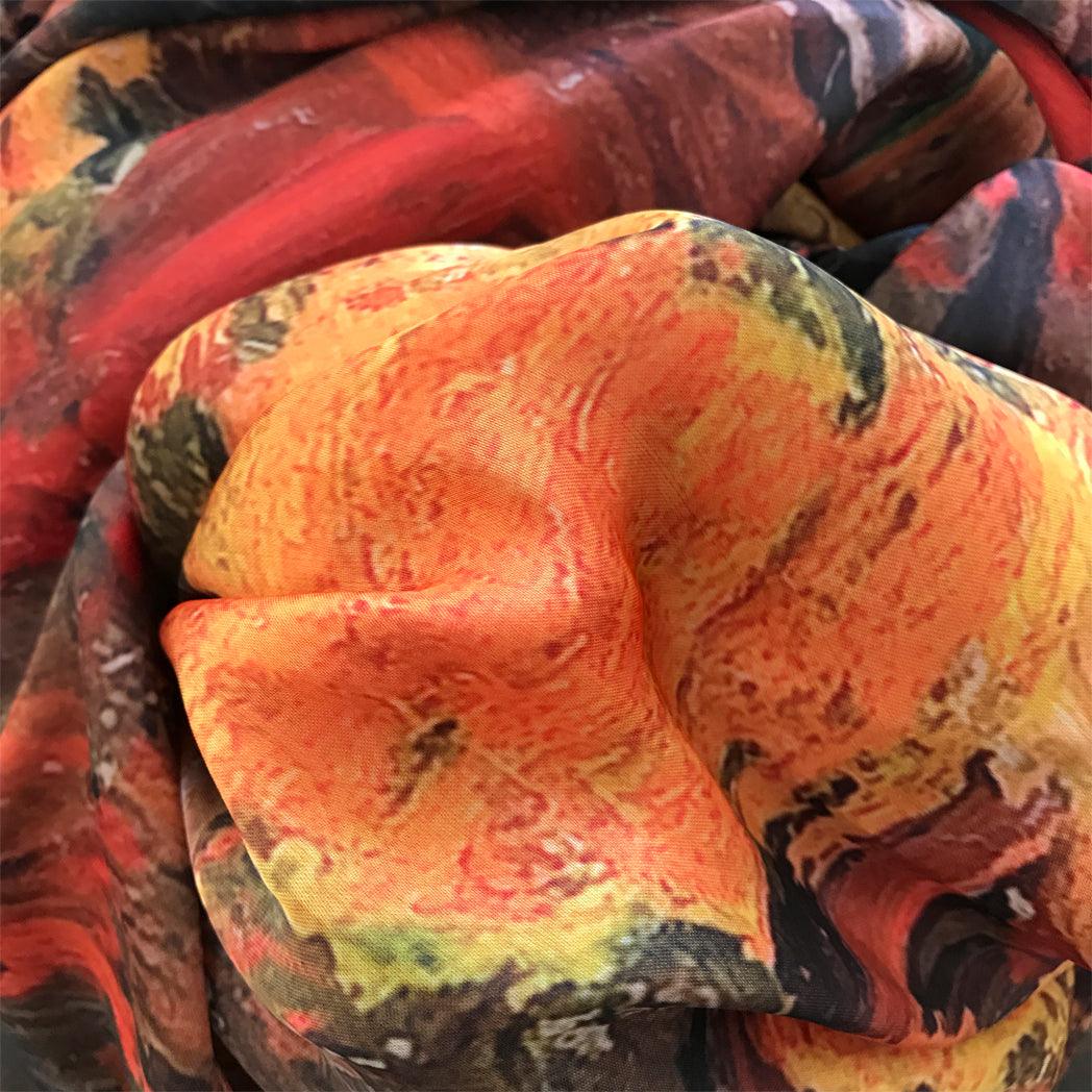 Autumn Woods (Satin Poly Chiffon) - JACK