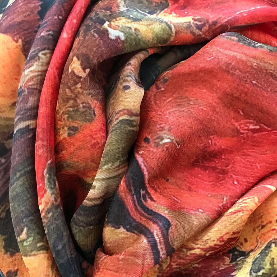 Autumn Woods (Satin Poly Chiffon) - JACK