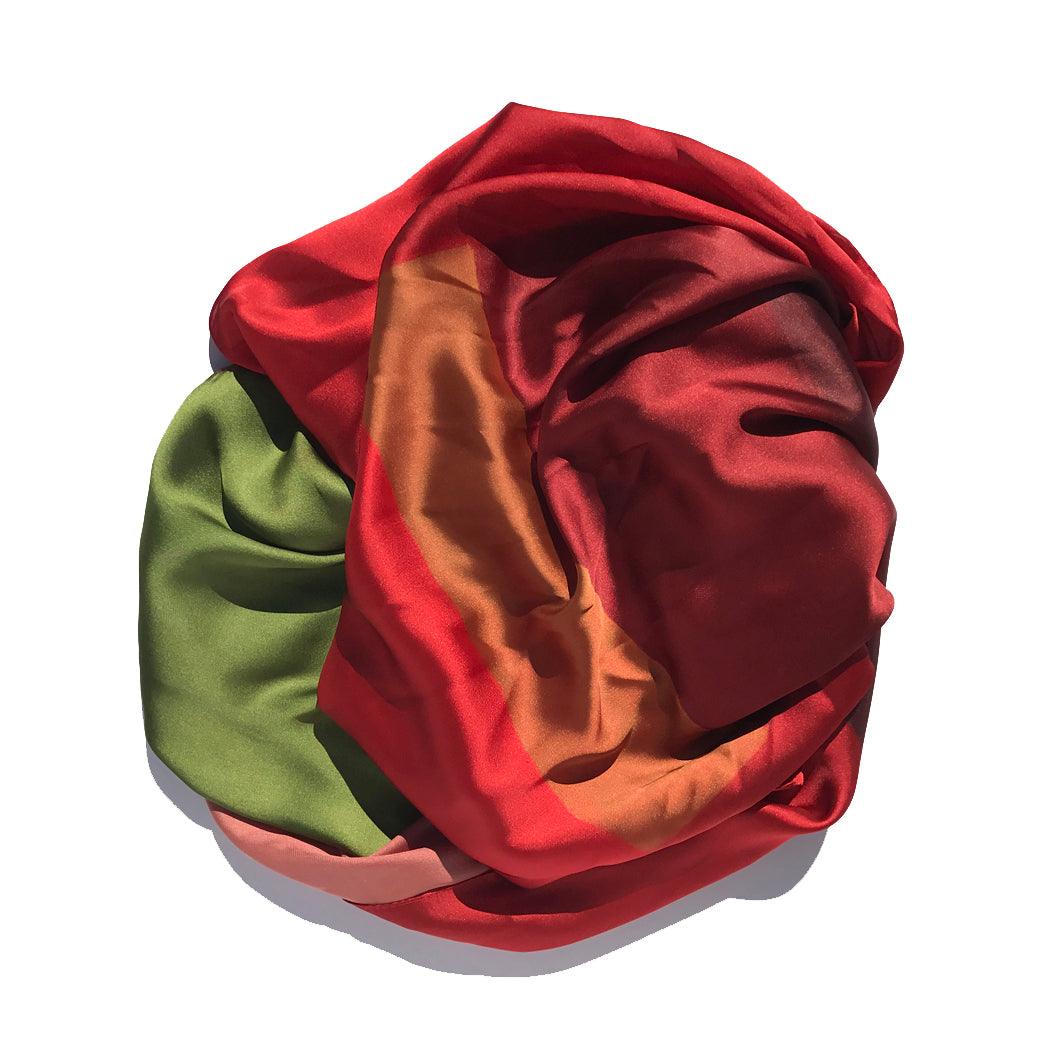 Pinched Orange (Satin Poly Chiffon) - JACK