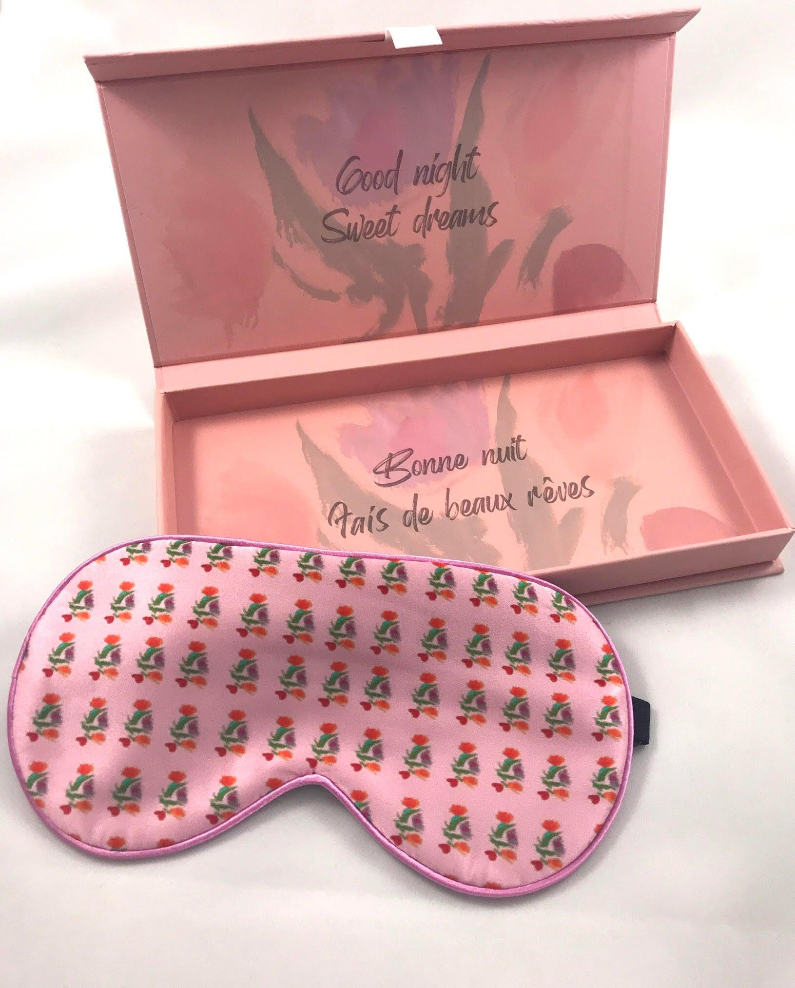 Pink Silk Eye Mask - JACK