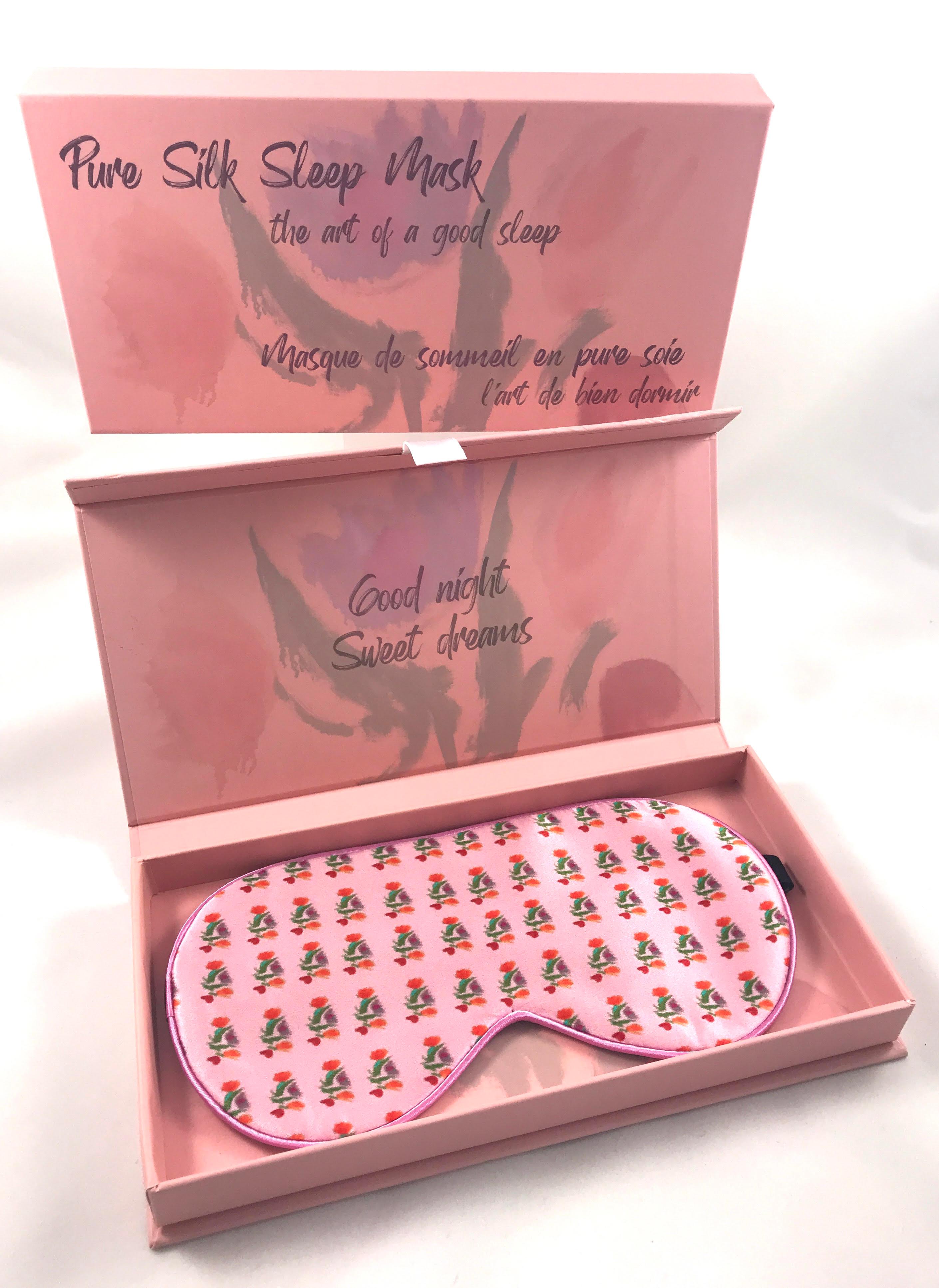 Pink Silk Eye Mask - JACK