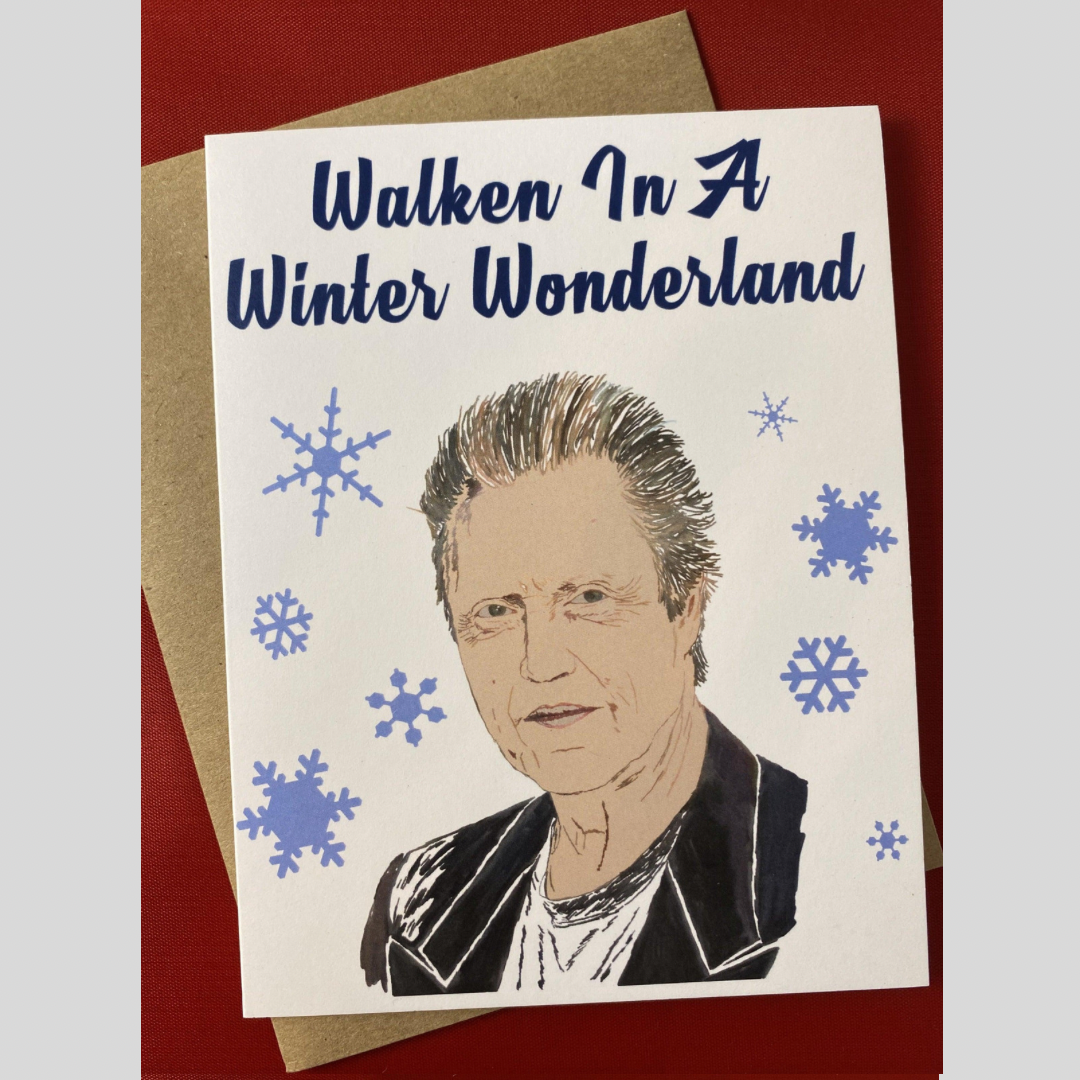 Weihnachtskarte Walken In A Winter Wonderland