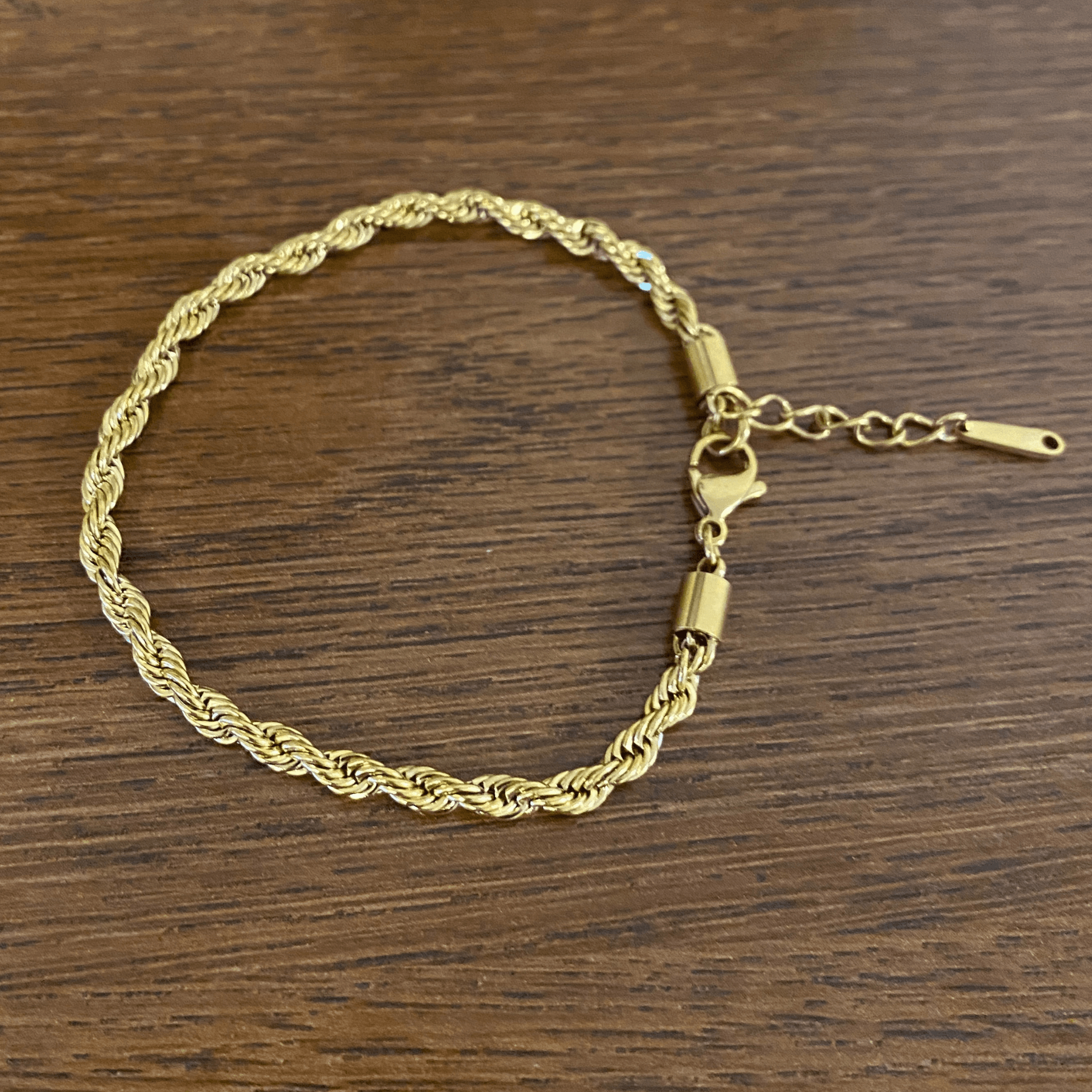 Gold Classic Braided Rope Anklet/Bracelet - JACK