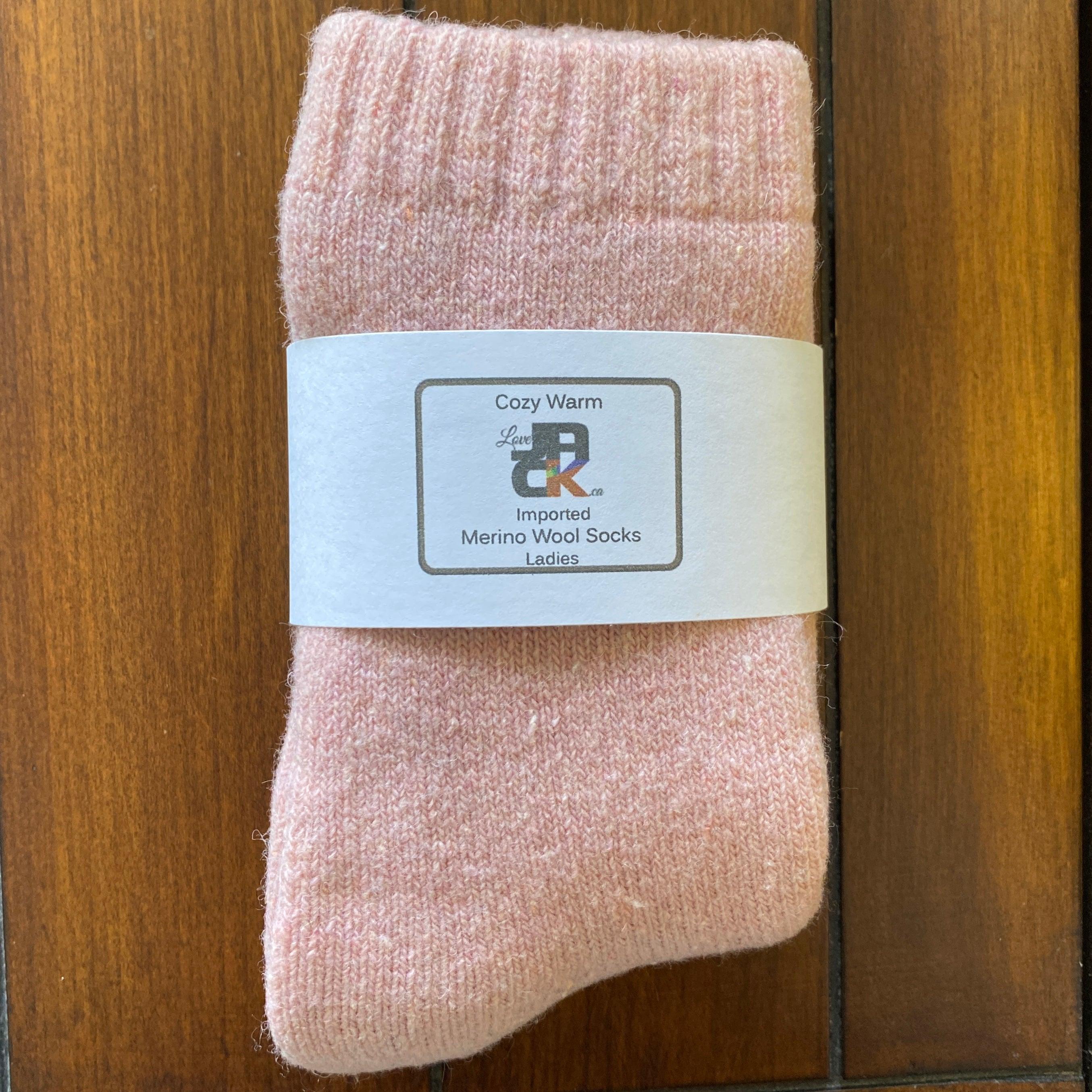 Merino Wool Socks - Pink - JACK
