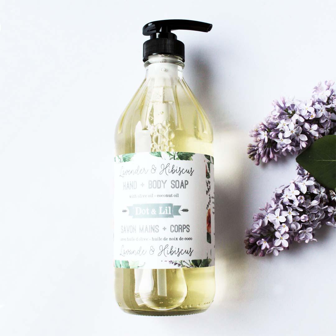 Lavender & Hibiscus Liquid Soap - JACK