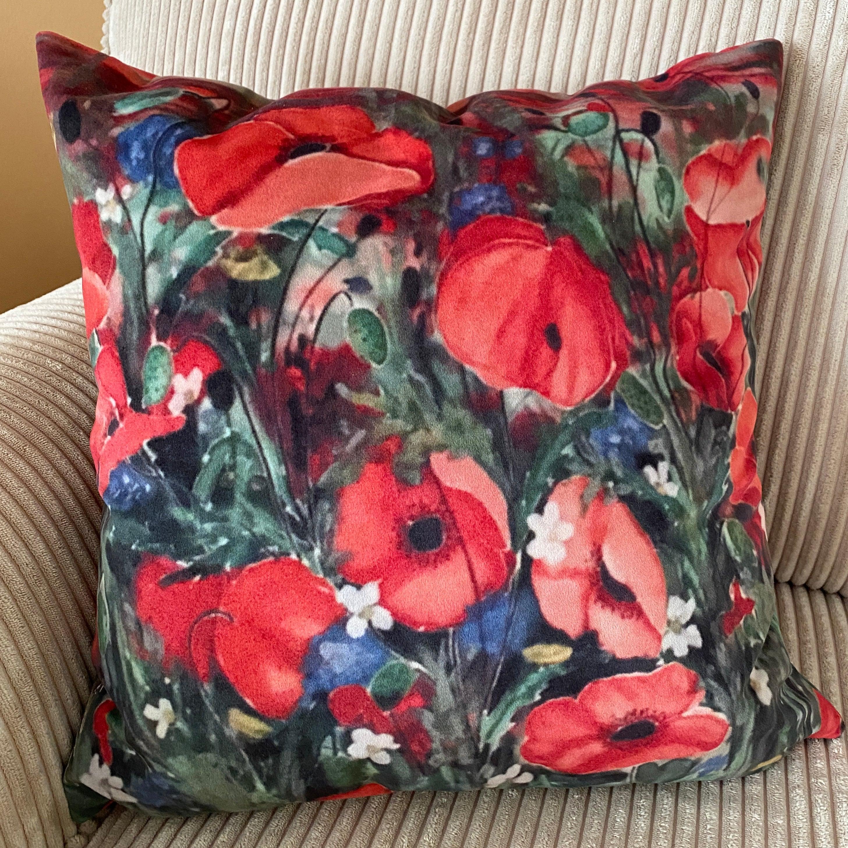 A Sea of Poppies Pillow - JACK